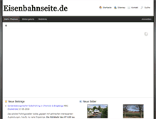Tablet Screenshot of eisenbahnseite.de